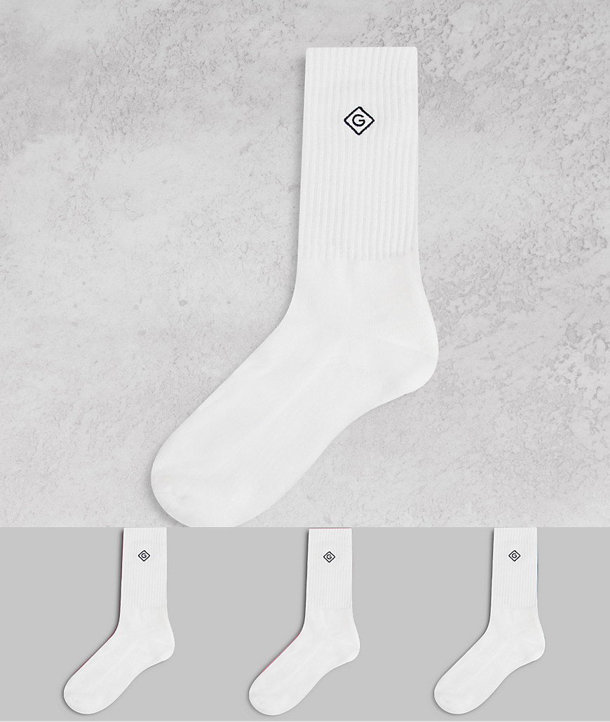 Набор из 3 пар белых носков с маленьким логотипом -Белый Gant 11387095