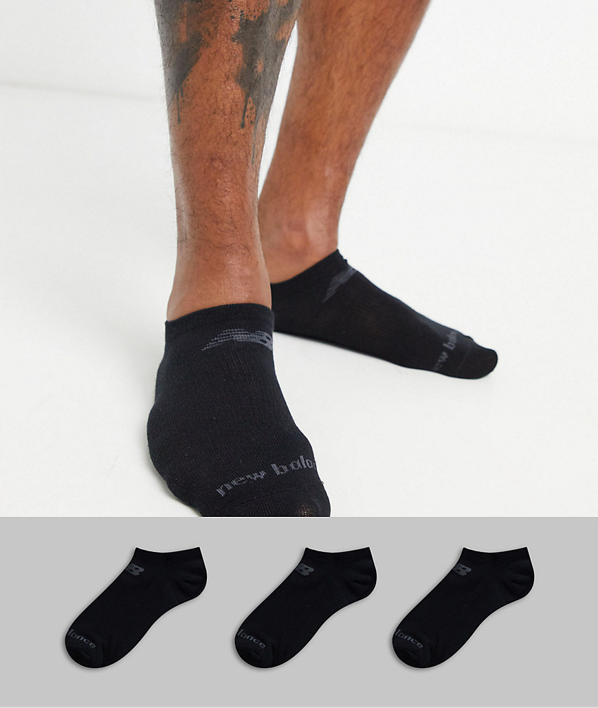 фото Набор из 3 пар черных спортивных носков new balance-черный