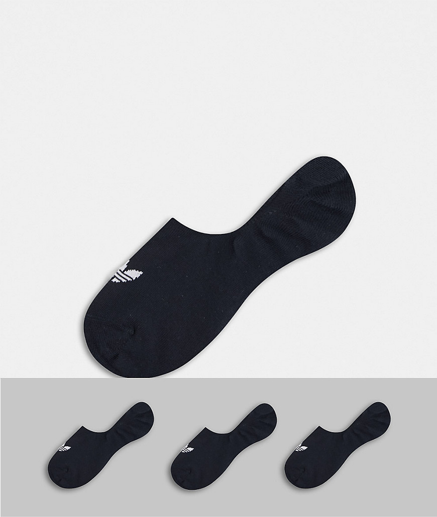 фото Набор из 3 пар низких спортивных носков черного цвета adidas originals-черный