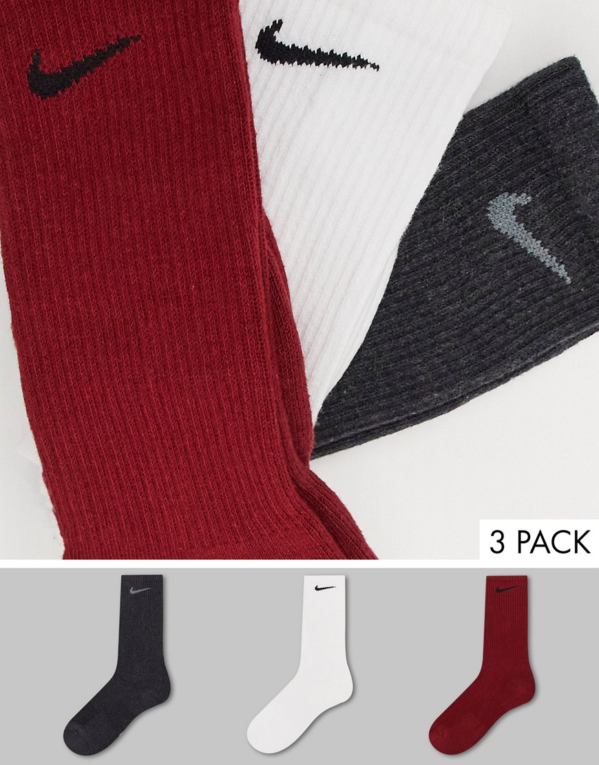 фото Набор из 3 пар носков черного, красного и белого цветов nike training-многоцветный