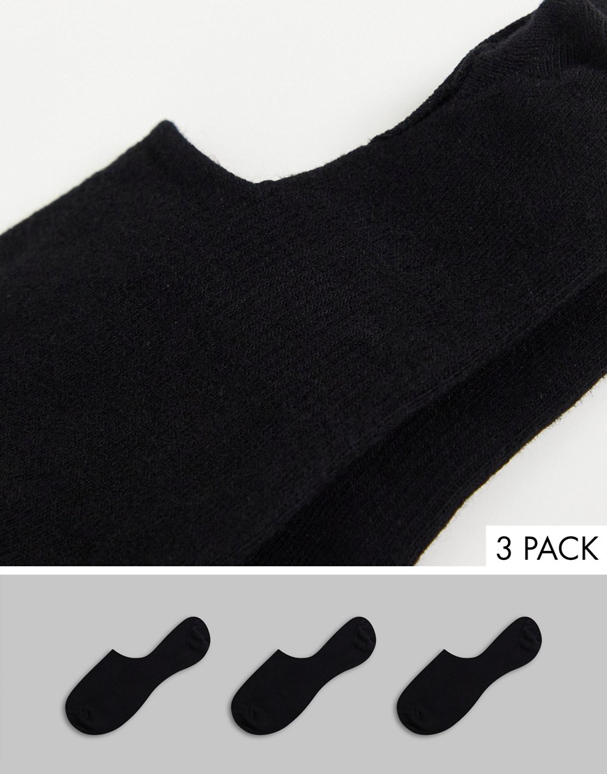 фото Набор из 3 пар носков из органического хлопка topshop-черный цвет