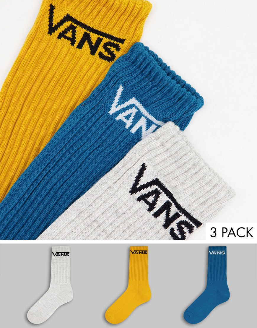 фото Набор из 3 пар разноцветных носков vans classic-разноцветный