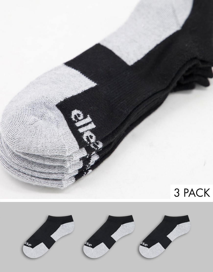 фото Набор из 3 пар спортивных носков черного и серого цвета ellesse-многоцветный
