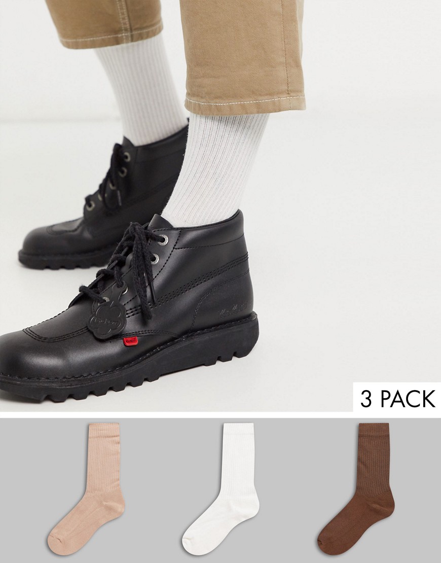 фото Набор из 3 пар спортивных носков пастельных оттенков asos design - скидка-мульти