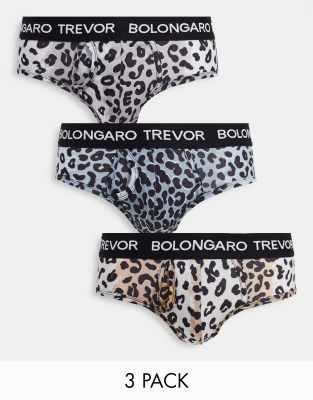 Нижнее белье и носки Набор из 3 трусов-джоков Bolongaro Trevor Safari-Разноцветный