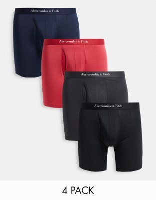 Набор из 4 боксеров-брифов черного, серого и розового цвета Abercrombie & Fitch-Multi