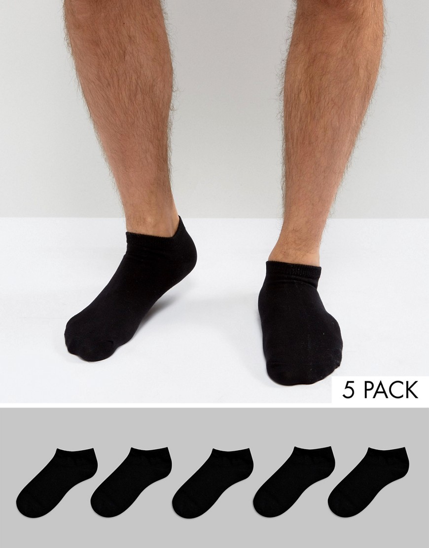 фото Набор из 5 пар спортивных носков jack & jones-черный