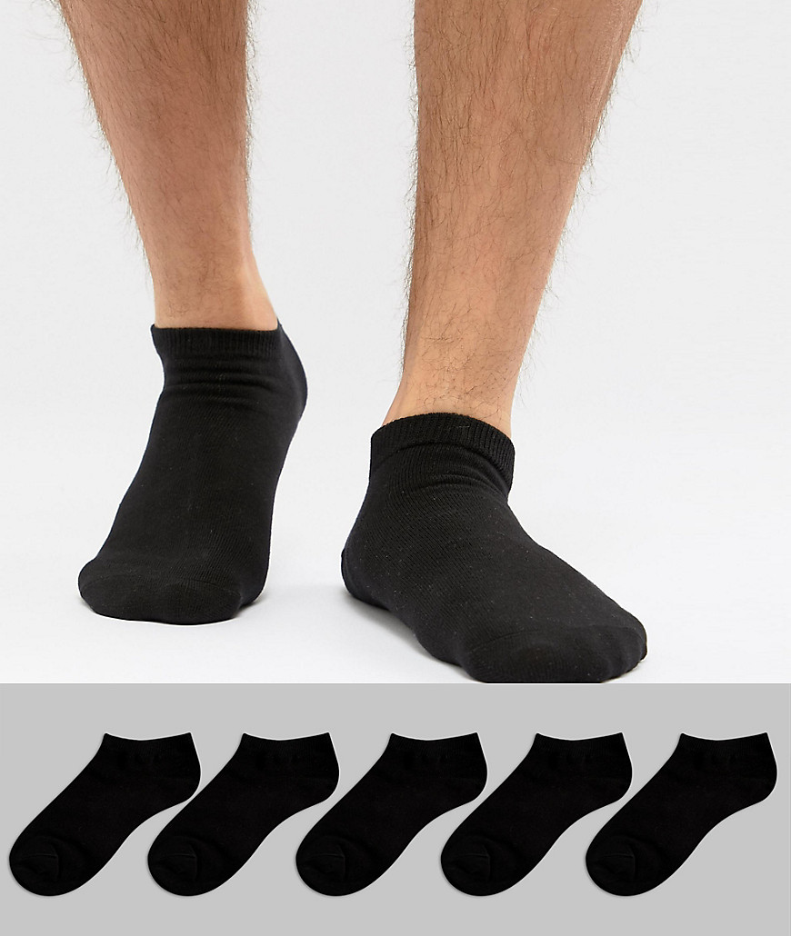 Набор из 5 пар спортивных носков Jack & Jones-Черный цвет