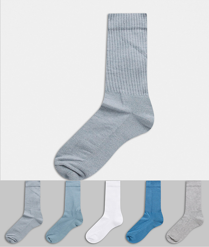 фото Набор из 5 спортивных носков asos design-мульти