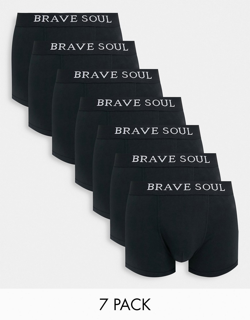 фото Набор из 7 боксеров brave soul-черный цвет