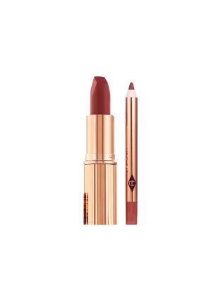 фото Набор из двух косметических средств для губ charlotte tilbury walk of no shame (общая стоимость – £36)-красный