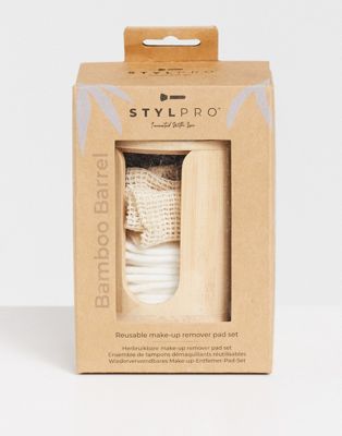 Набор с бамбуковым контейнером для хранения в форме бочонка STYLPRO