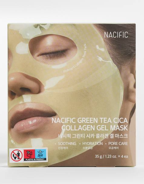 Nacific - Maschera in gel al collagene con cica e tè verde x4 - view 1