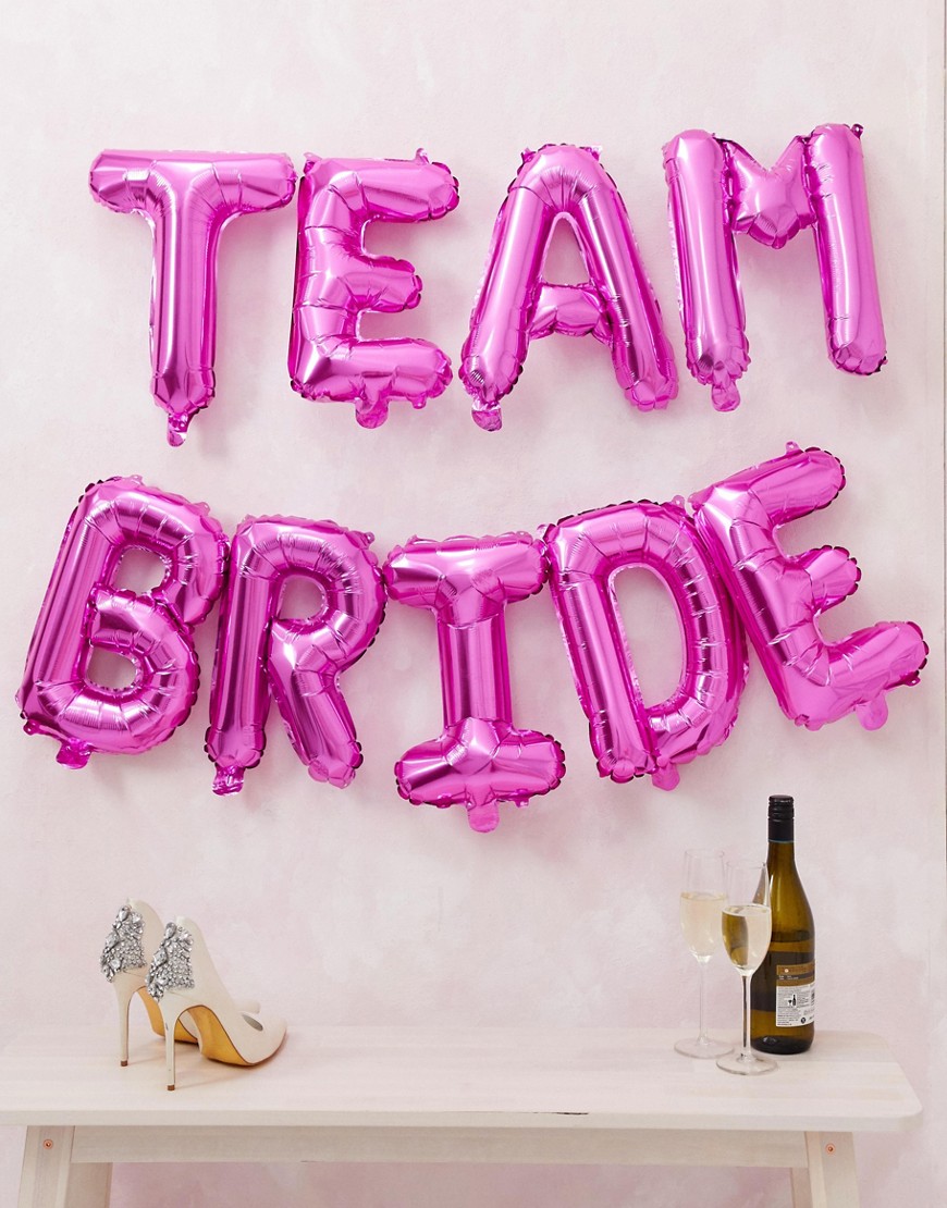 фото Надувные шары с надписью \"team bride\" ginger ray-мульти