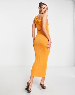 Naked Wardrobe Orange Above Knee & Mini Dresses