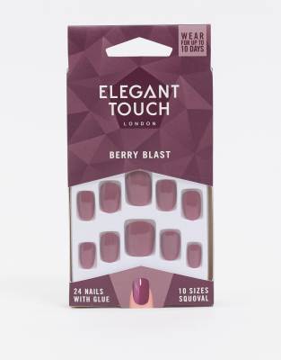 фото Накладные ногти elegant touch (berry blast)-розовый