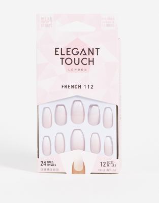 фото Накладные ногти elegant touch – french 112-белый