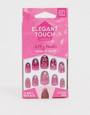 фото Накладные ногти elegant touch jelly - down n jelly-фиолетовый
