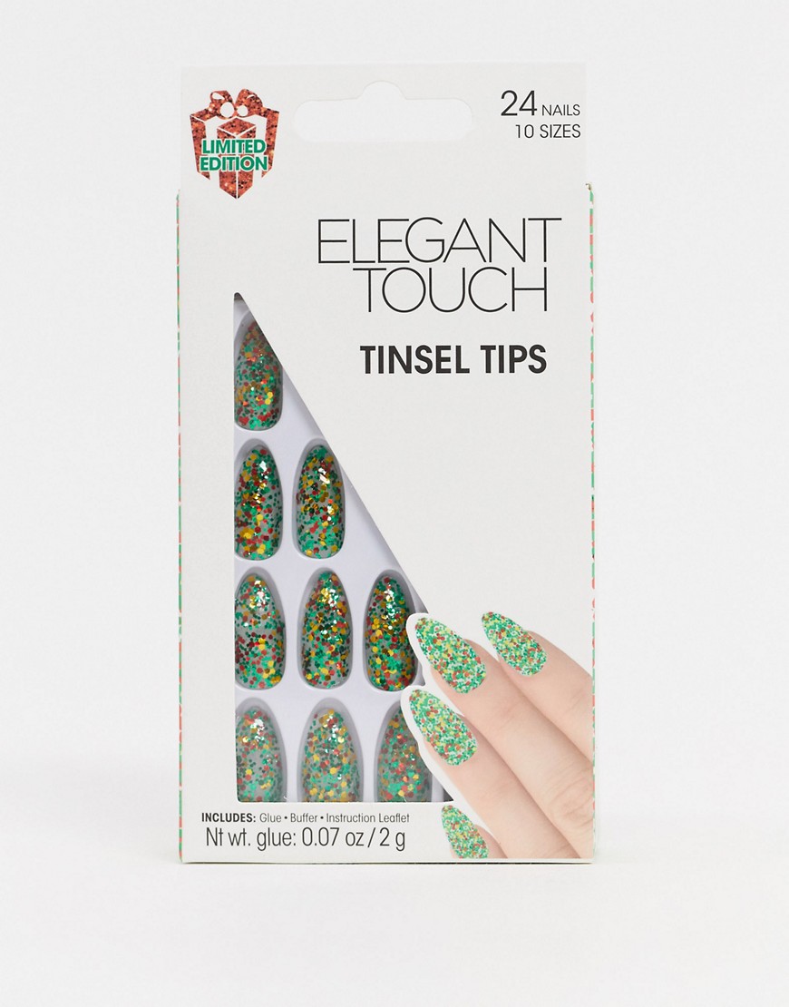 фото Накладные ногти elegant touch - tinsel tips-мульти