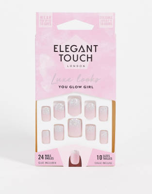 фото Накладные ногти elegant touch – you glow girl-фиолетовый цвет