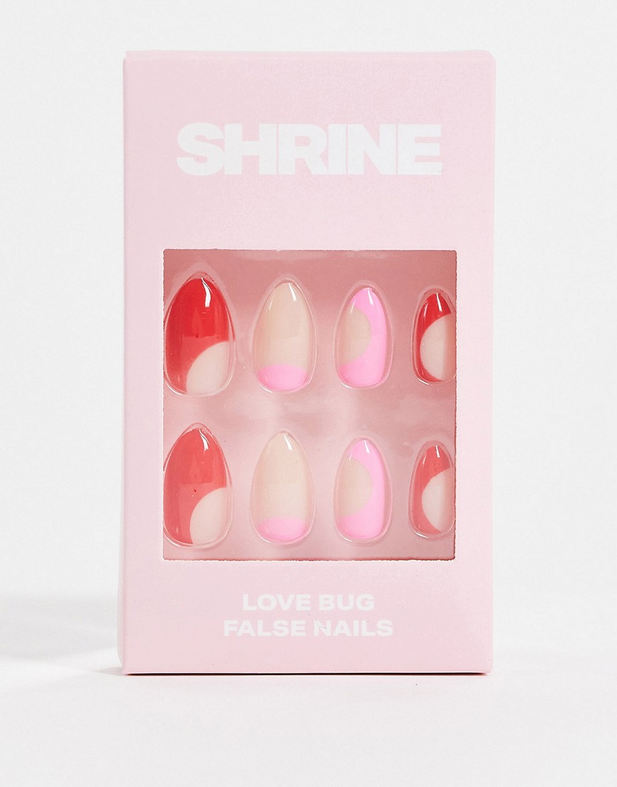 фото Накладные ногти shrine – love bug-разноцветный