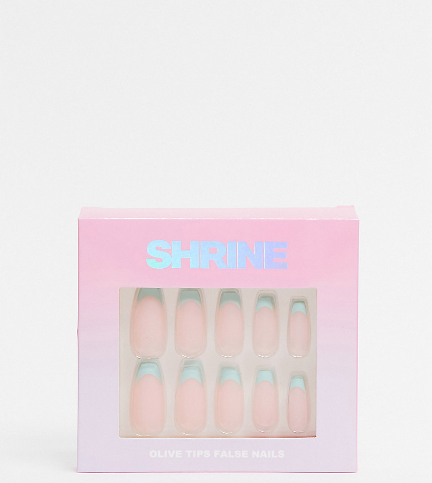 фото Накладные ногти shrine x asos exclusive – olive tip-многоцветный