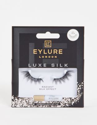 фото Накладные ресницы длиной на 3/4 века eylure – luxe silk accent (radiant)-черный цвет