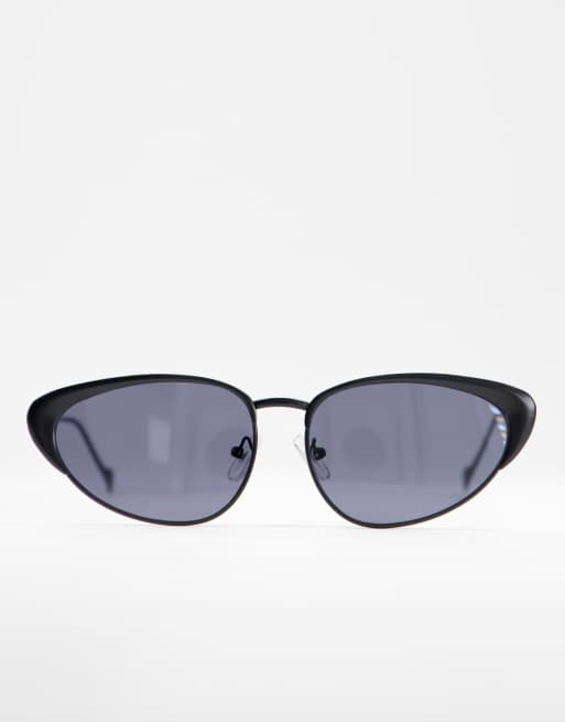 Nali black metallic cat eye sunglasses, 2 of 4