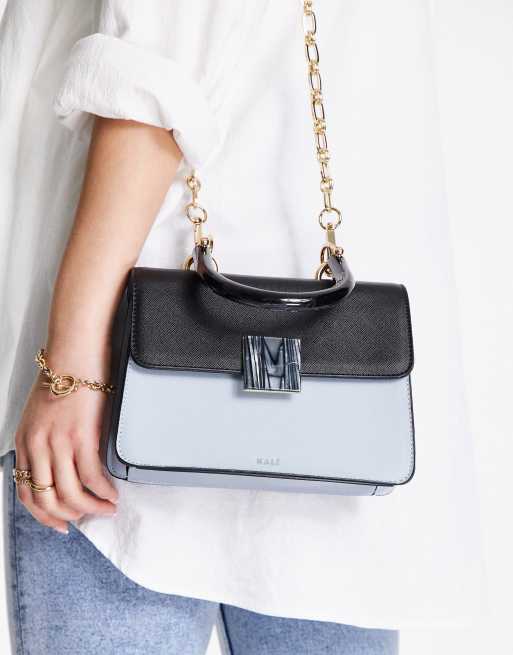 Nali - Borsa a mano con manico azzurra