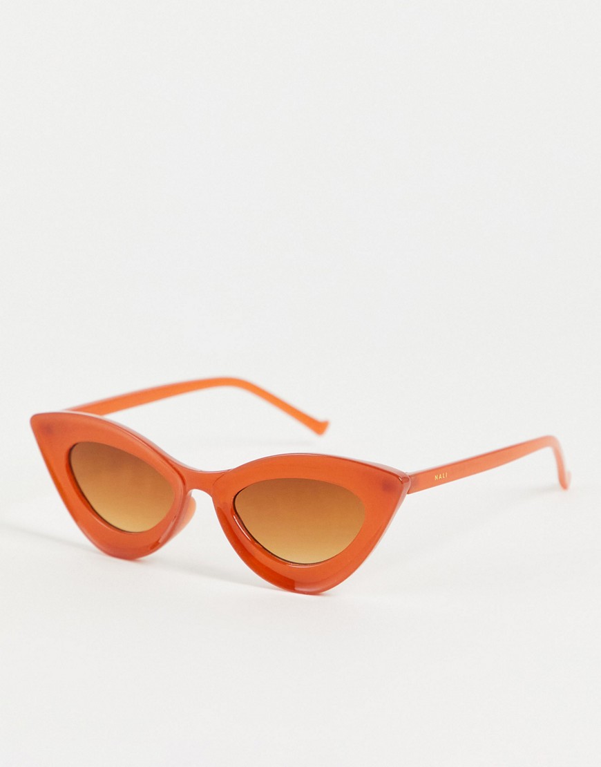 Nali - Cat eye-solbriller i karamelbrun