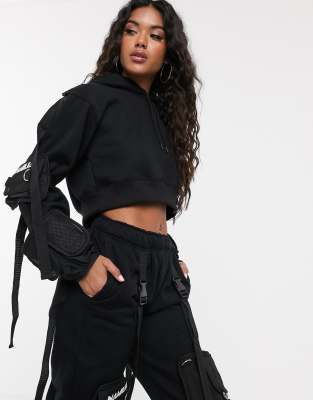 oversize crop hoodie