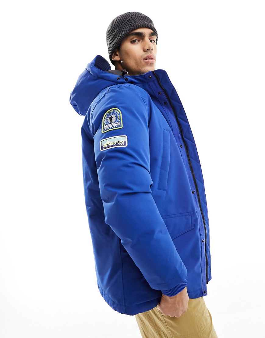 Napaijri Aster water-repellent Thermofiber insulated parka in blue