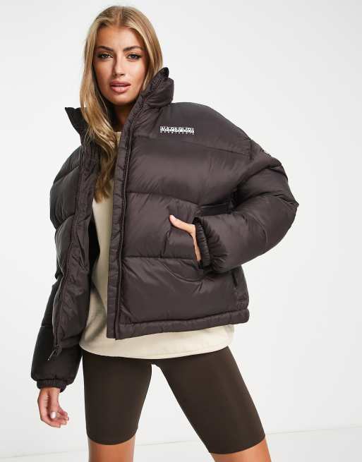 Napapijri – A-Box – Steppjacke in Braun