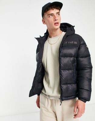 Napapijri a-hornelen puffer jacket in black - ASOS Price Checker