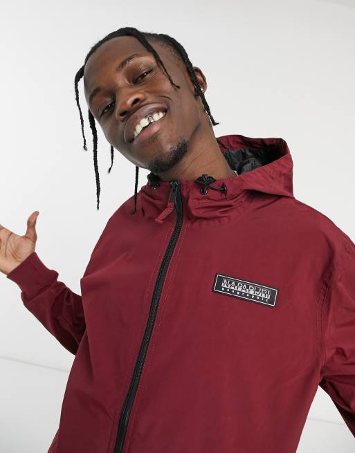 Napapijri on sale jacket burgundy