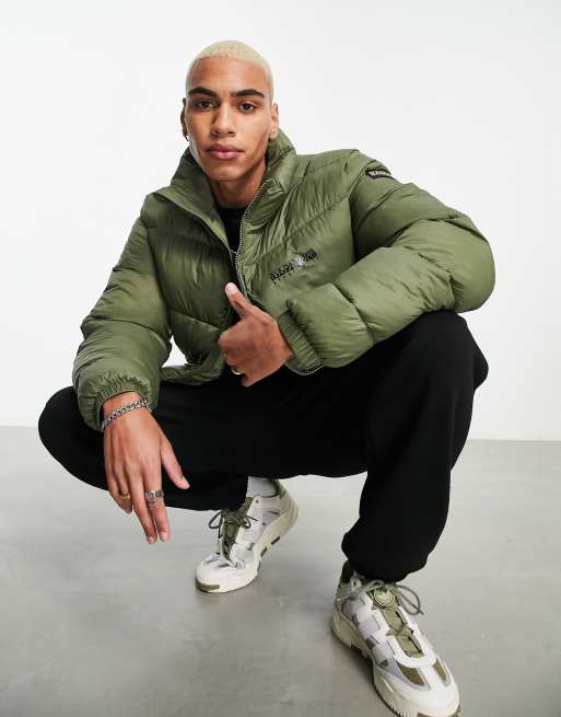 Napapijri – A-Suomi – Steppjacke in Grün ASOS
