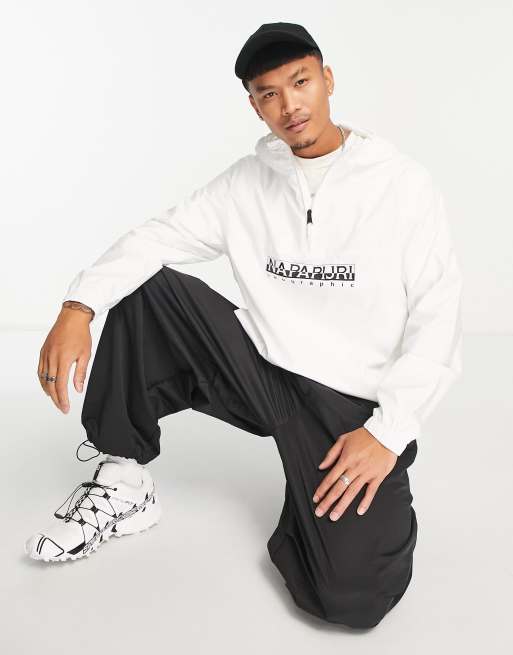 Napapijri a-windbreaker jacket in white