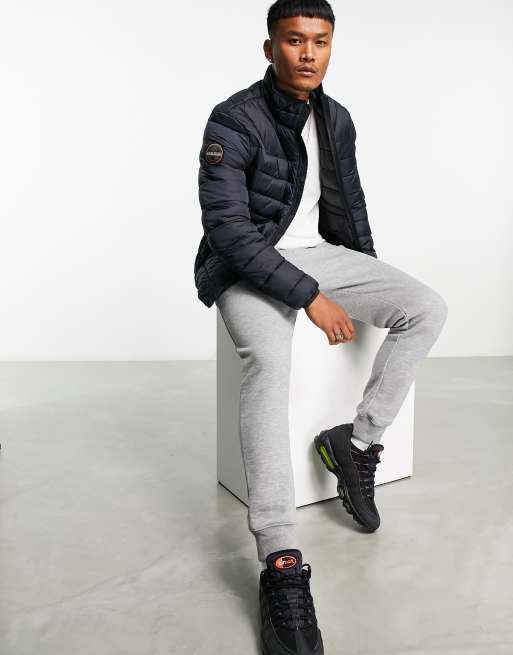 Napapijri aerons padded jacket in black, 4 of 4