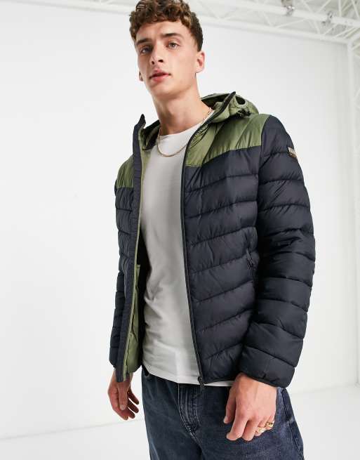 Napapijri aerons puffer jacket in black | ASOS