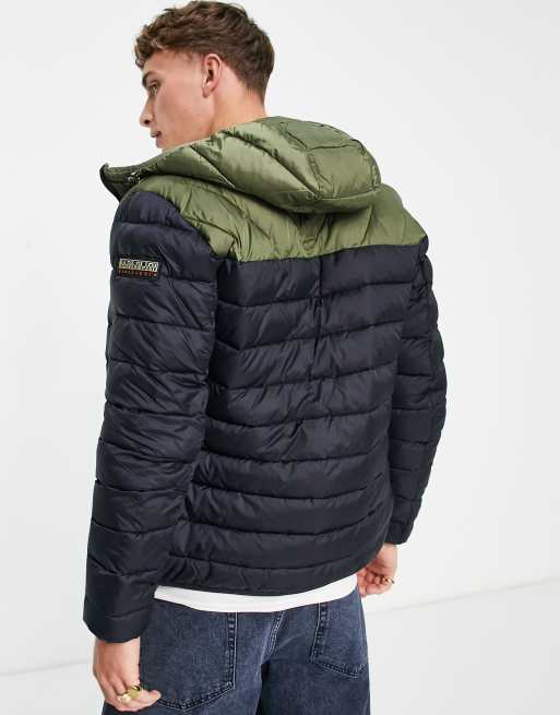 Puffer jacket cheap aerons hood