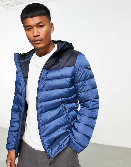 Napapijri aerons puffer jacket in blue | ASOS