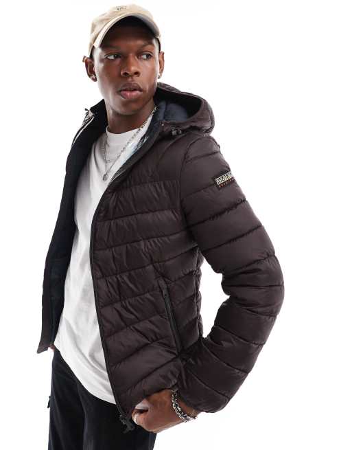 Napapijri – Aerons – Wattierte Jacke in Braun