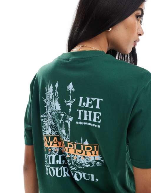Napapijri - Alikas - T-shirt in donkergroen, 2 van 4