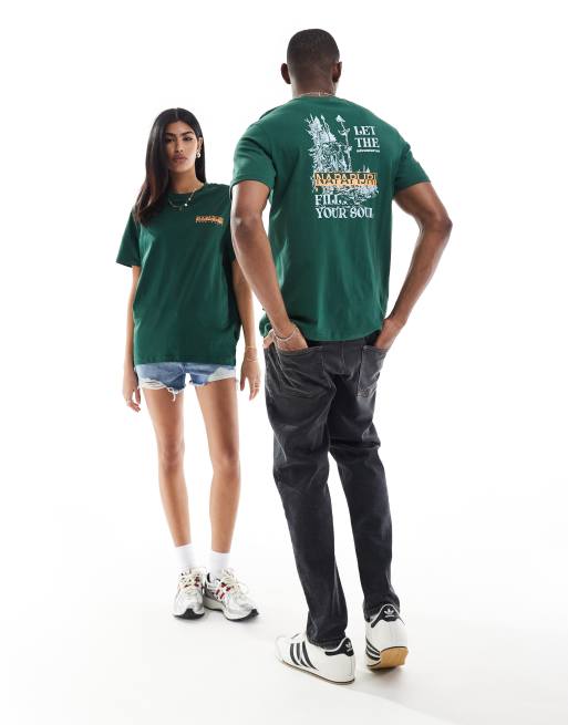 Napapijri - Alikas - T-shirt in donkergroen, 4 van 4