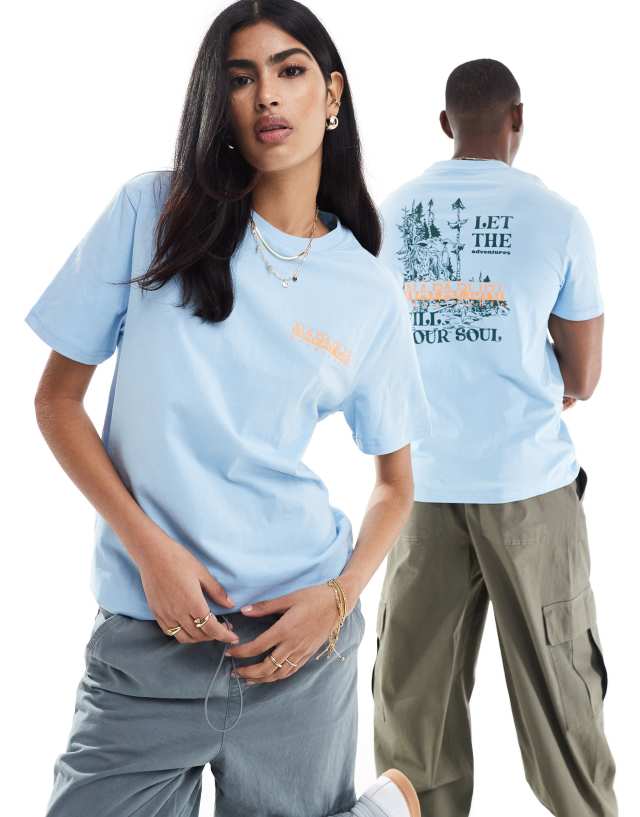 Napapijri - alikas t-shirt in light blue