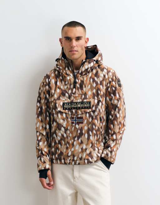 Napapijri - anorak con logo de caja estampado en print de ciervo, 5 de 5