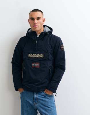 Napapijri Uomo Blu Felpa Con Cappuccio Rainforest Pocket - Immagine 3