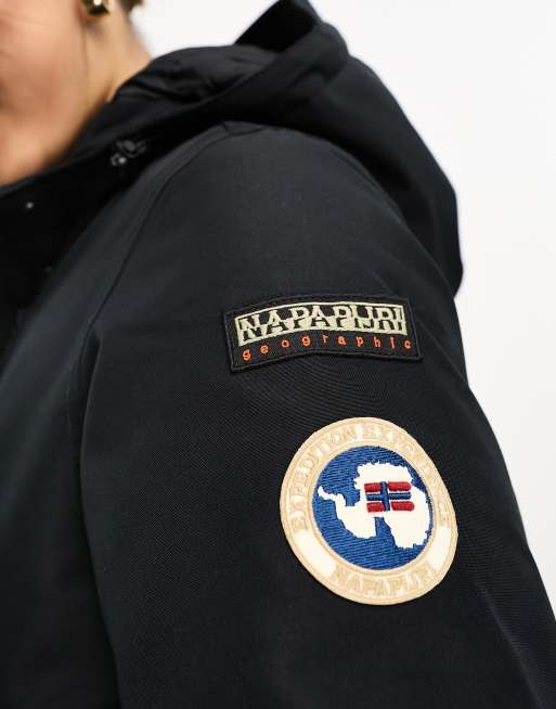 Napapijri – Arctic – Isolierter, wasserdichter Parka-Mantel in Schwarz, 2 von 4