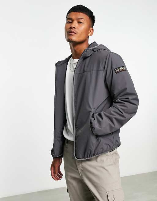 Napapijri avalon winter jacket in grey ASOS