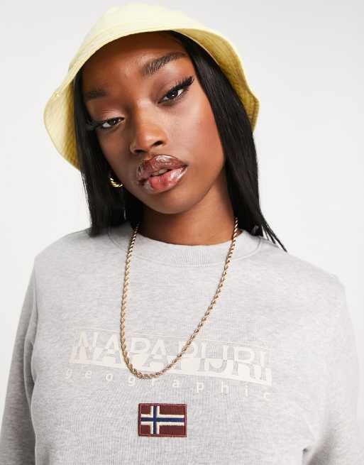Napapijri Ayas sweatshirt in grey melange 
